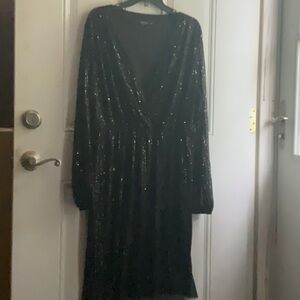 SHEIN Curve sequined dress